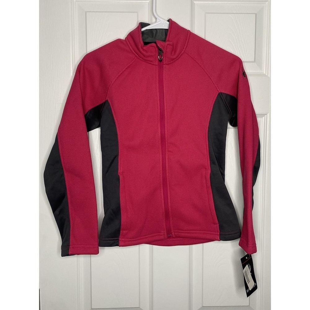 Spyder Kid Youth Girls Cora Fleece Jacket Berry Large New